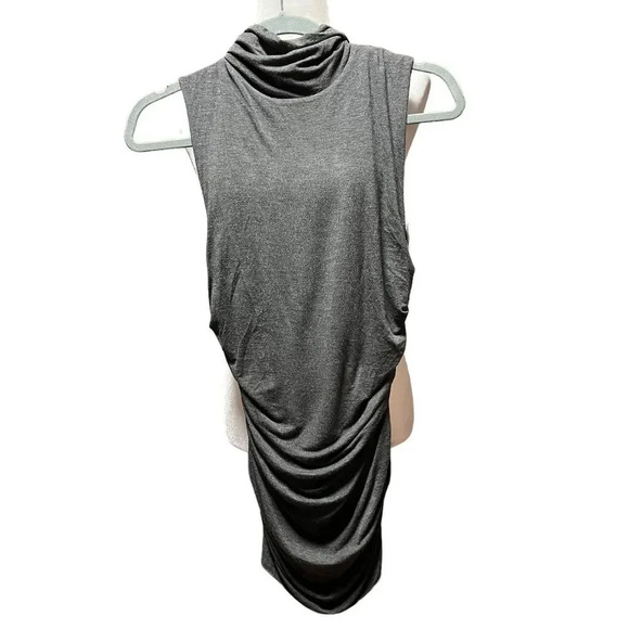 Bailey 44 Ruched Stretch jersey Turtleneck Top - Picture 2 of 6
